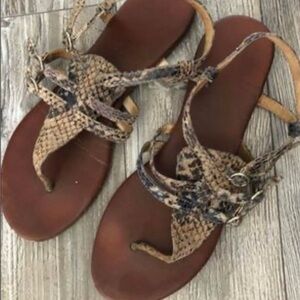 Sam Edelman Stylish Brown and Tan Sandals